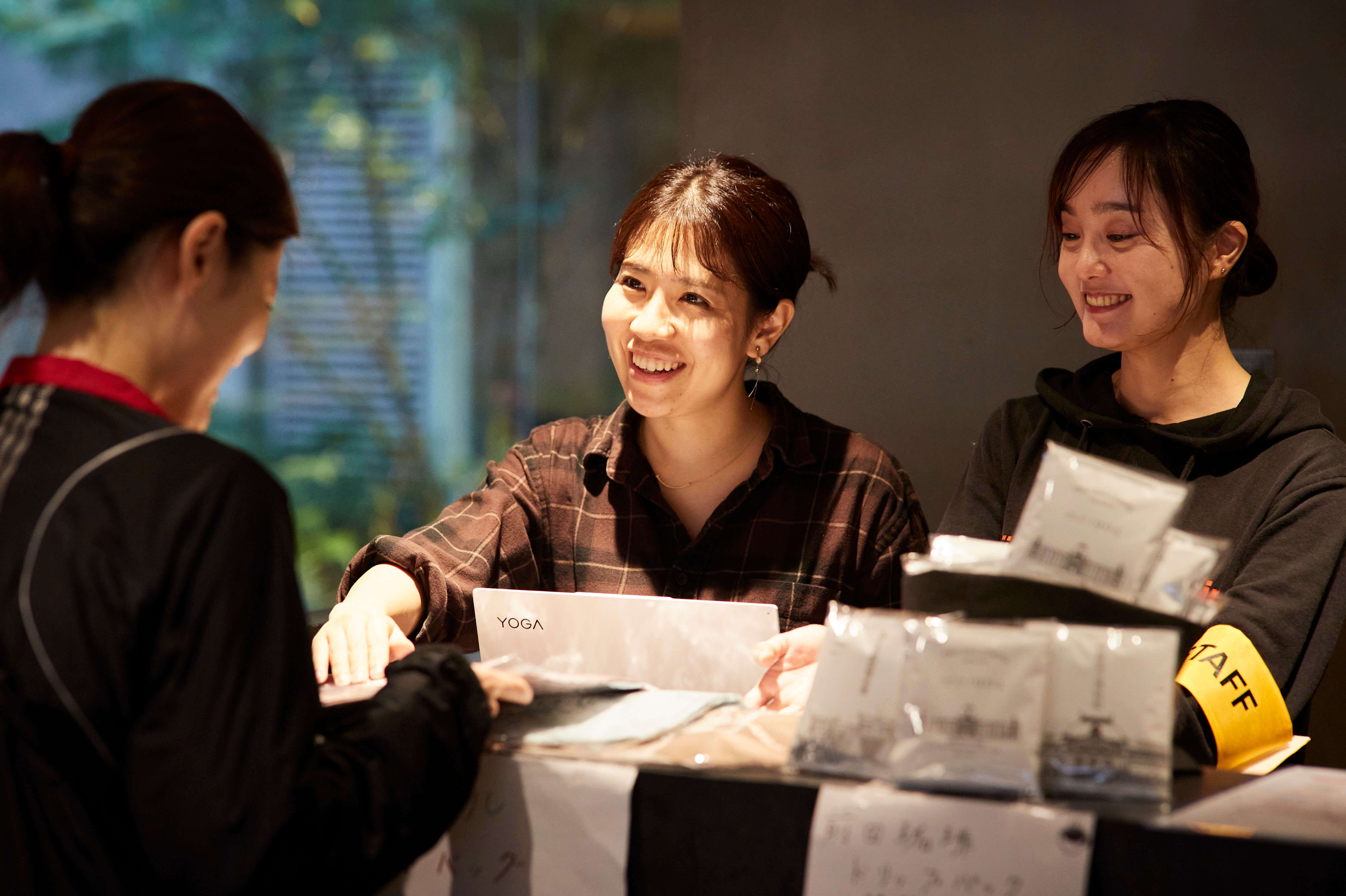 サポートスタッフの様子